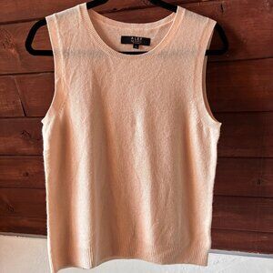 Alex Marie Sleeveless Pink Cashmere Top Size Medium